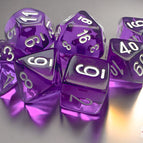 Translucent Mini-hedral Purple/white