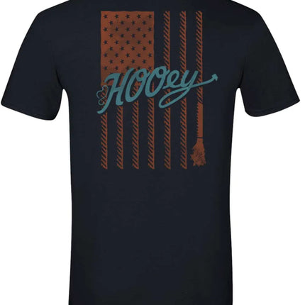HOOey Rope Flag (Black) - Mens T-Shirt