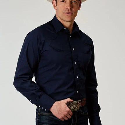 Roper Golden Nightfall (Blue) - Men's Western Shirt