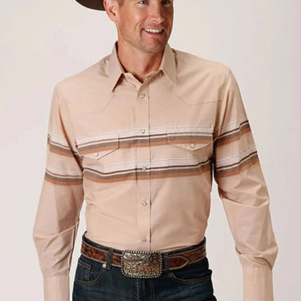 Roper Sandy Trails (Tan) - Men's Western Shirt