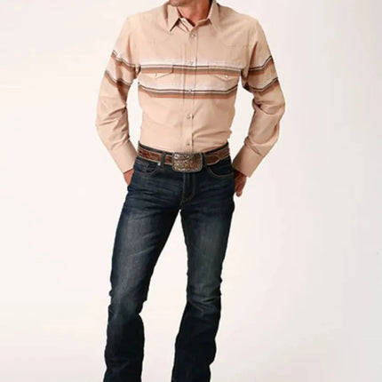 Roper Sandy Trails (Tan) - Men's Western Shirt