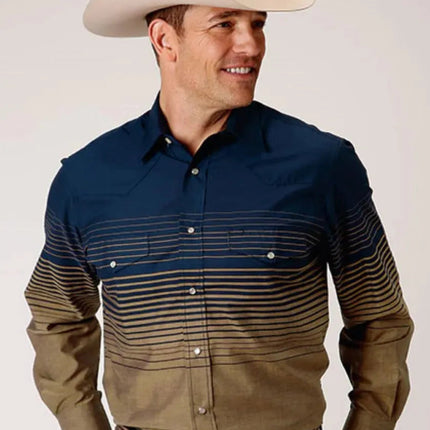 Roper Blue Horizon (Blue) - Men's Western Shirt