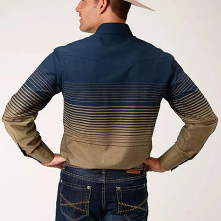Roper Blue Horizon (Blue) - Men's Western Shirt