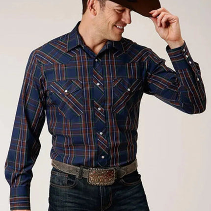 Roper Midnight Delight (Blue) - Men's Western Shirt