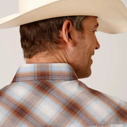 Roper Wild West Breezy (Brown) - Men's Western Shirt