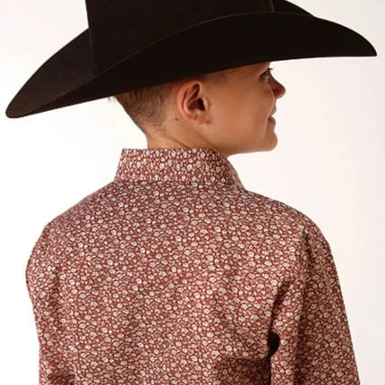 Roper Little Red (Red) - Boy's Western Shirt