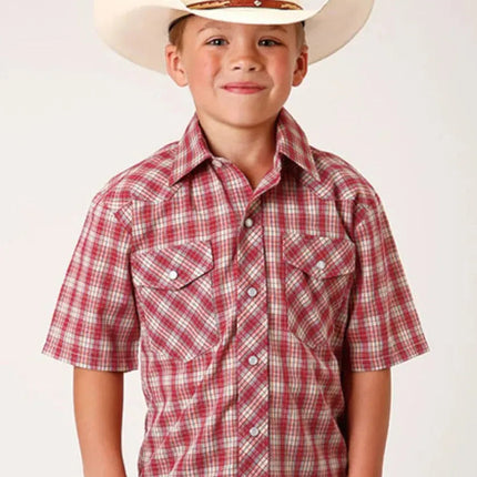 Roper Cherry Blast (Red) - Boy's Western Shirt