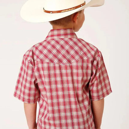 Roper Cherry Blast (Red) - Boy's Western Shirt