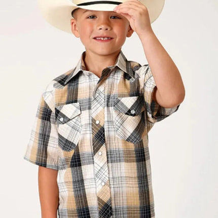 Roper Buckaroo (Black) - Boy's Western Shirt