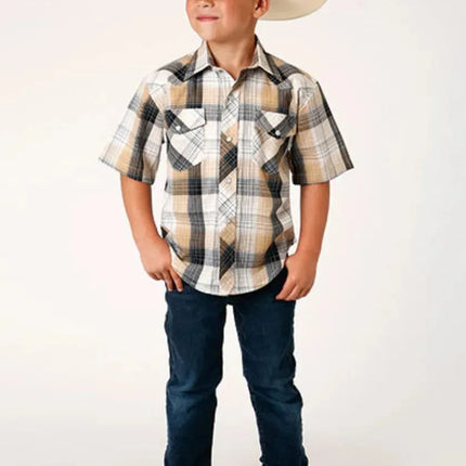 Roper Buckaroo (Black) - Boy's Western Shirt