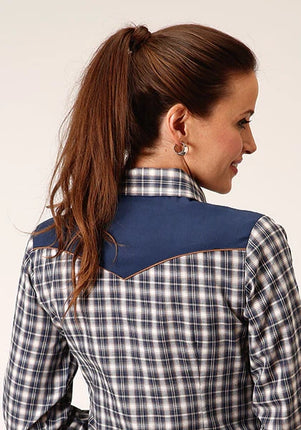 Roper 1709 Small Plaid (Blue) - Women's Western Shirt