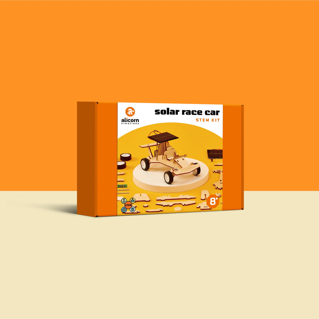 Solar Race Car DIY Kit, Educational STEM Toy