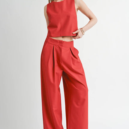 Garnet Sleeveless Top
