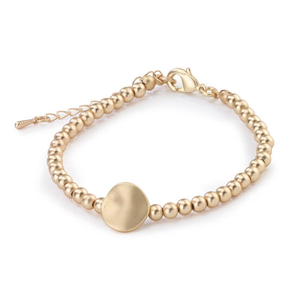 Hammered disk bracelet