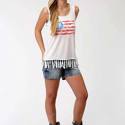 Roper Americana (White) - Women's Tank Top
