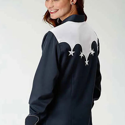 Roper American Star Snap (Blue) - Women's Shirt