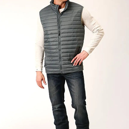 Roper 1744 Lightweight Down Vest (Sage) - Men's Vest