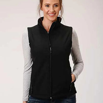 Roper Softshell Vest with Fleece Lining (Black) - Women's Vest