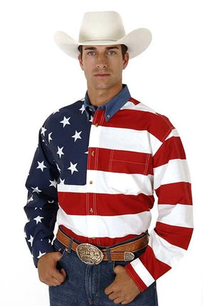 Roper Pieced Stars & Stripes (Multi) - Men's Western Shirt