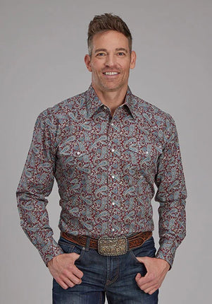Roper 2154 Orchard Paisley (Multi) - Men's Western Shirt