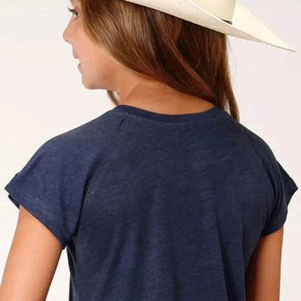 Roper Raglan (Blue) - Girl's T-Shirt