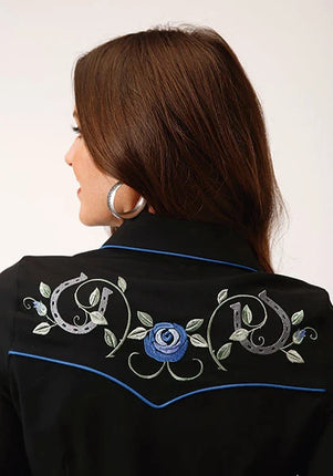 Roper 1721 Twill Retro (Black) - Women's Shirt