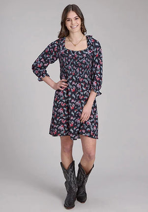 Roper 2225 Riders Printed (Black) - Women's Dress