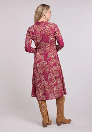 Roper 2612 Banana Paisley (Red) - Women's Dress