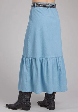 Roper 2337 Solid Denim (Blue) - Women's Skirt