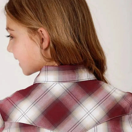 Roper Campfire (Red) - Girl's Western Snap Shirts