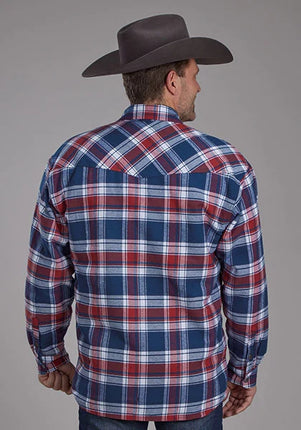 Roper 2205 Flannel (Red/Blue) - Men's Shirt Jacket