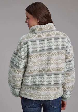 Roper 2323 Aztec (Grey) - Women's Fleece Pullover