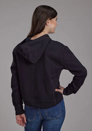 Roper 2272 Flower Print (Black) - Women's Hoodie Sweatshirt