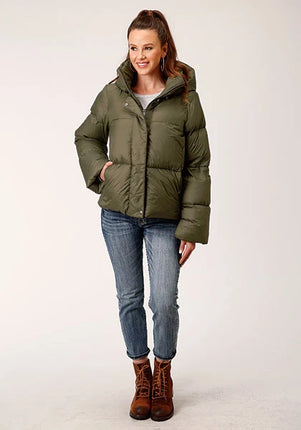 Roper 1744 Puffer (Green) - Women's Nylon Jacket