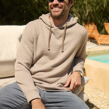 Justin Cashmist Fleece Hoodie - Camel Heather