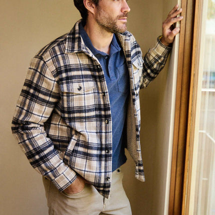 Skip Sherpa Shirt Jacket - Chinchilla