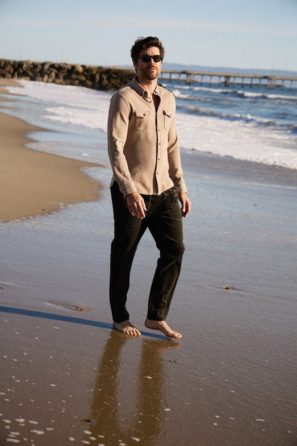 Tyler Corduroy Utility Pant - Peat Moss