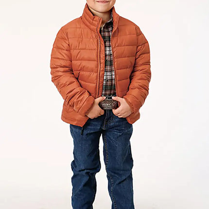 Roper Boy's Lightweigth Puffer Coat (Rust) - Children's Jacket