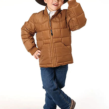 Roper Boy's Polyfill Puffer Coat (Brown) - Children's Jacket