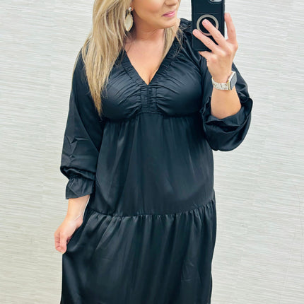 Classic Black Maxi Dress
