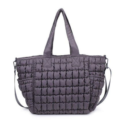 Quilted Puffer Nylon Tote