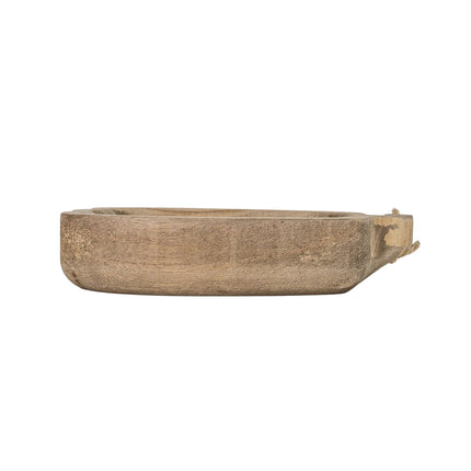 Carved Wood Pumpkin Dish