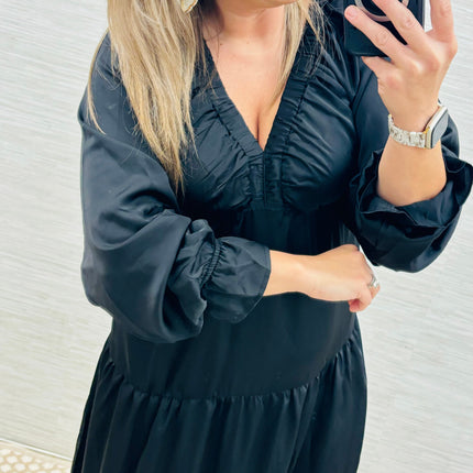 Classic Black Maxi Dress