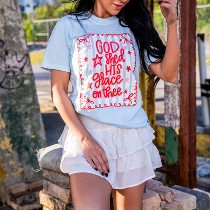 God shed his grace tee