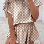 Brown / S / 95%Polyester+5%Elastane