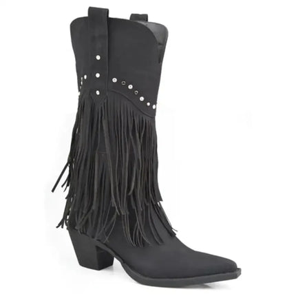 Roper Oakley (Black) - Women's Biker Boot