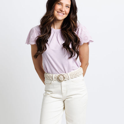 Lovely Eyelet Tee