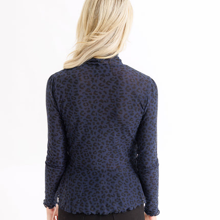 Peplum Turtleneck Top