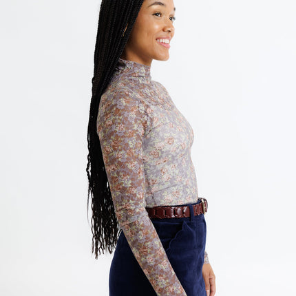 Floral Lace Layering Top
