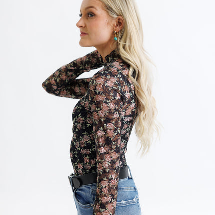 Floral Lace Layering Top